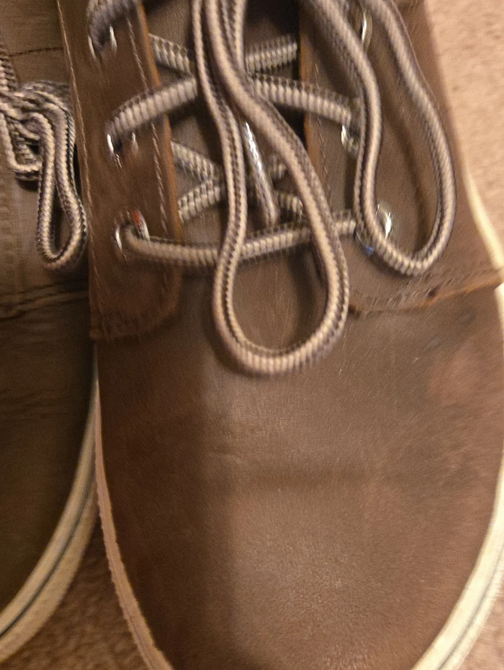 Sperry Brown Leather Deck-Style Lace-Up Boat Shoes